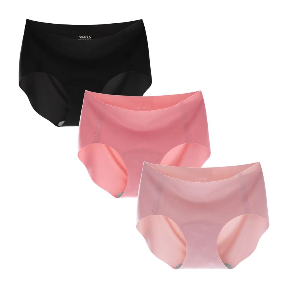 INNERSY Women's Seamless Hipster Panties 3-Pack SM